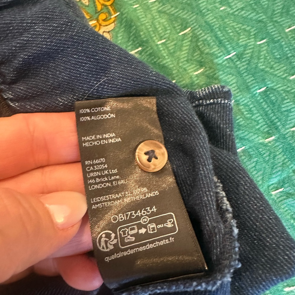 Pilcro Blue Button Down Shirt - Picture 12 of 13